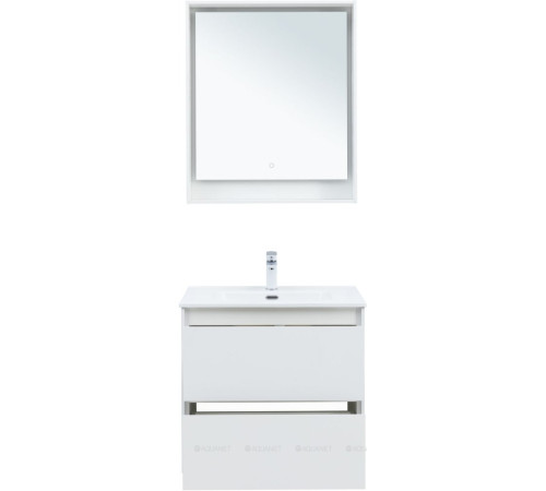 Тумба под раковину Aquanet Милан 70 см белый глянец подвесная 00336368