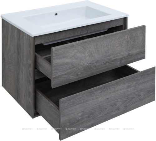 Тумба под раковину Aquanet Милан 85 см дуб рошелье подвесная 00339969