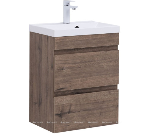 Тумба подвесная Aquanet Нота new 50 дуб веллингтон табак 00334190