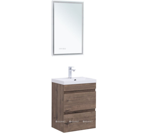 Тумба подвесная Aquanet Нота new 50 дуб веллингтон табак 00334190