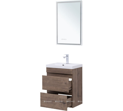 Тумба подвесная Aquanet Нота new 50 дуб веллингтон табак 00334190