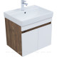 Тумба под раковину Aquanet Оптима 60 дуб рустикальный/белый сатин 00344791