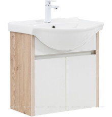 Тумба с раковиной Aquanet Сидней 60 дуб кантри/белый раковина Shenxin 00345121