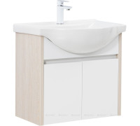 Тумба с раковиной Aquanet Сидней 65 дуб атланта/белый раковина Everson 00345123