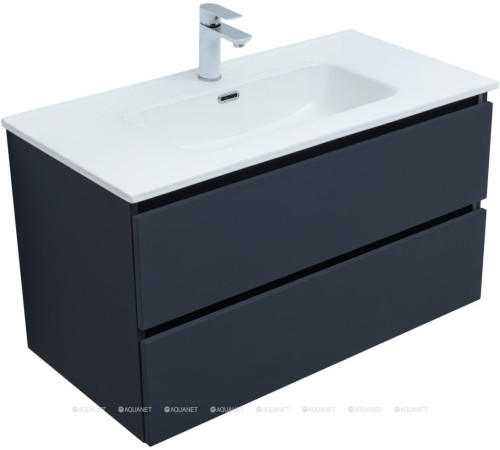 Тумба под раковину Aquanet Вега 2.0 90 2 ящика маренго 00337950