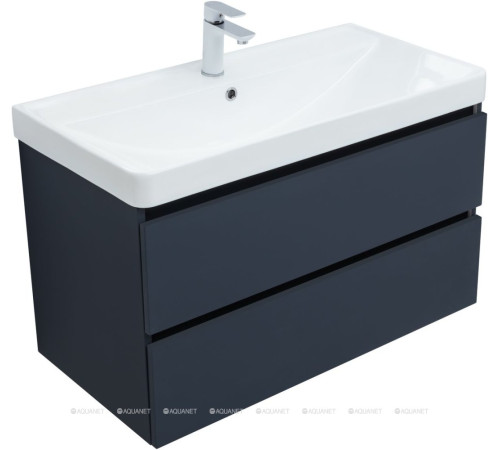 Тумба под раковину Aquanet Вега 2.0 90 2 ящика маренго 00337950