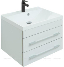 Тумба под раковину Aquanet Верона 58 New подвесная белый матовый 00272423