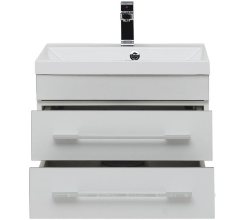 Тумба под раковину Aquanet Верона 58 New подвесная белый матовый 00272423