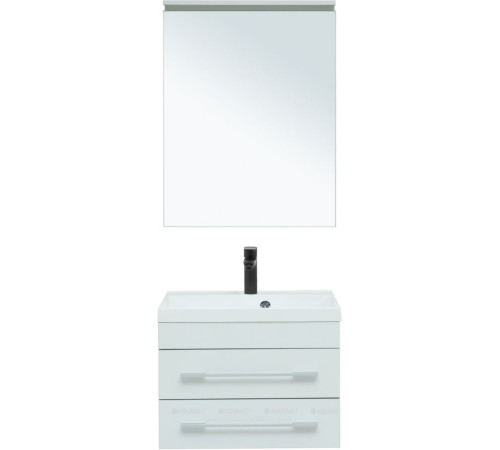 Тумба под раковину Aquanet Верона 58 New подвесная белый матовый 00272423