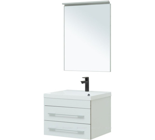 Тумба под раковину Aquanet Верона 58 New подвесная белый матовый 00272423