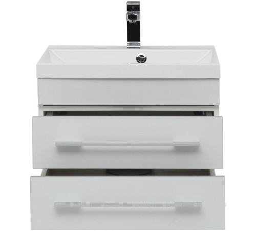 Тумба под раковину Aquanet Верона 58 New подвесная белый матовый 00272423