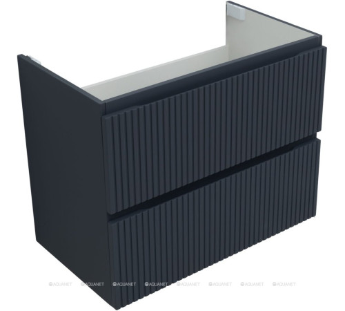 Тумба с раковиной Aquanet Джейн 80 маренго раковина Flat 00332539