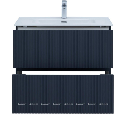 Тумба с раковиной Aquanet Джейн 80 маренго раковина Фортуна 00332524