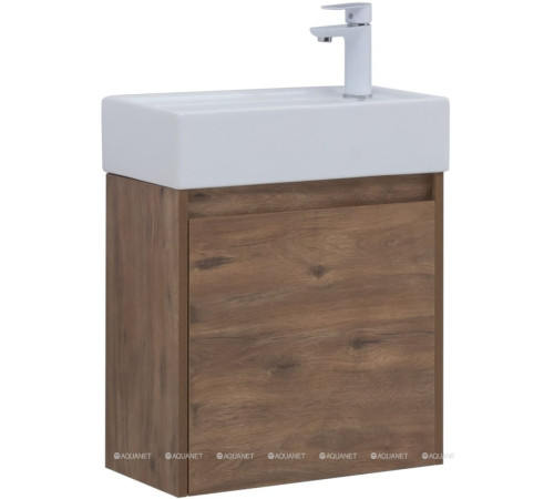 Тумба с раковиной Aquanet Nova Lite 50 1 дверь дуб рустикальный 00302521