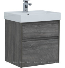 Тумба с раковиной Aquanet Nova Lite 60 2 ящика дуб рошелье 00245241