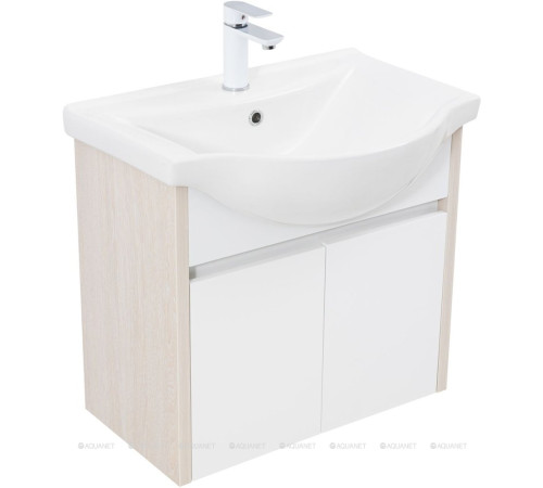 Тумба с раковиной Aquanet Сидней 65 дуб атланта/белый раковина Everson 00354985