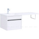 Тумба с раковиной Aquanet Токио 110 L подвесная 1 ящик белый глянец 00239208