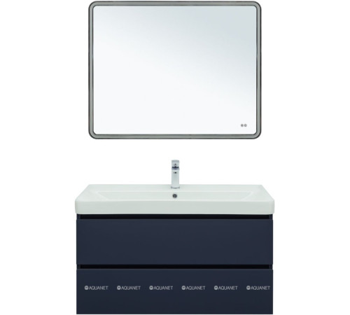 Тумба с раковиной Aquanet Вега 2.0 100 Ирис 2 ящика маренго 00344739