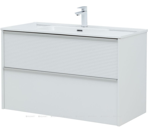 Тумба с раковиной Aquanet Вита 100 белый матовый 00339163
