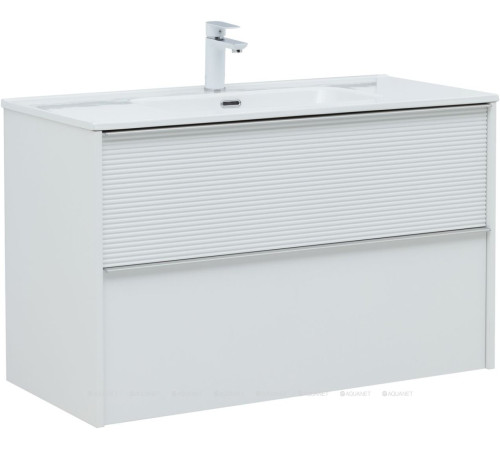Тумба с раковиной Aquanet Вита 100 белый матовый 00339163
