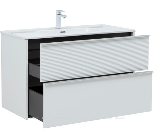 Тумба с раковиной Aquanet Вита 100 белый матовый 00339163