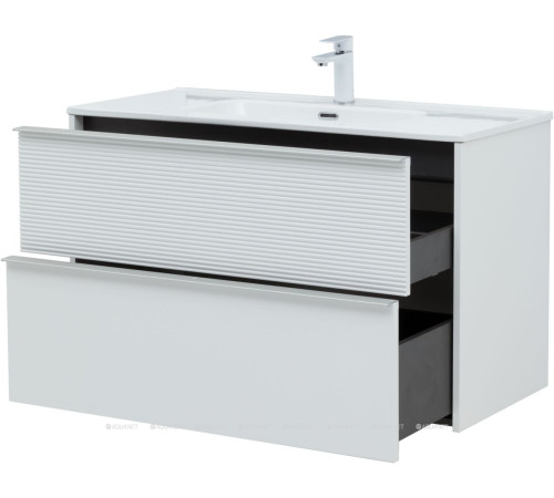 Тумба с раковиной Aquanet Вита 100 белый матовый 00339163