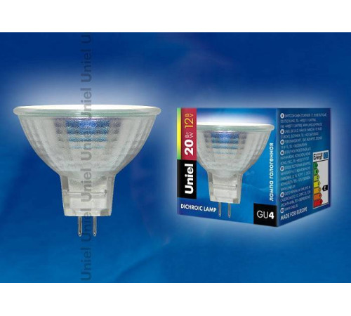 Лампа галогеновая Uniel GU4 20Вт K 1657