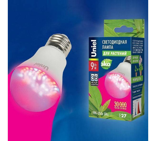 Лампа светодиодная Uniel E27 9Вт K 09645