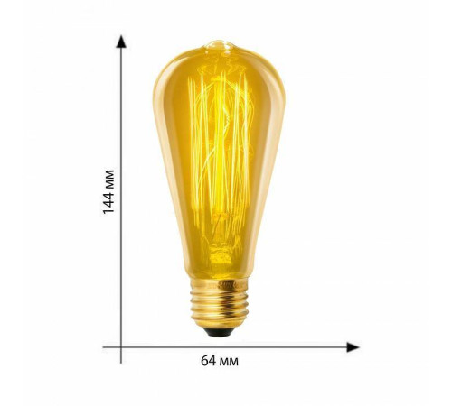 Лампа накаливания Uniel IL-V E27 60 Вт UL-00000482