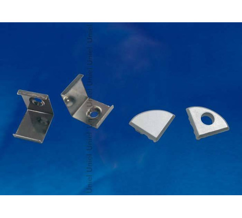 Набор заглушек и скоб для профиля Uniel UFE-N06 SILVER A POLYBAG UL-00000626