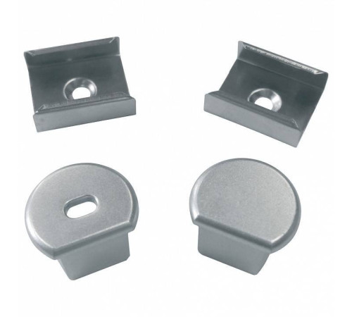 Набор заглушек и скоб для профиля Uniel UFE-N07 SILVER A POLYBAG UL-00000627