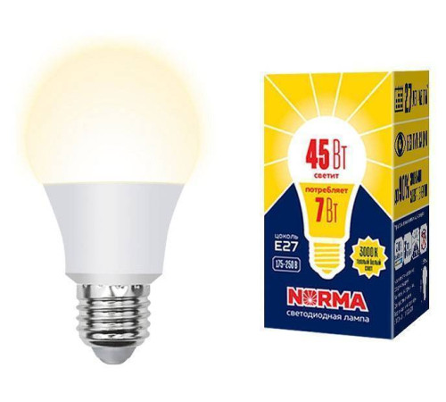 Лампа светодиодная Volpe E27 7Вт 3000K UL-00005619