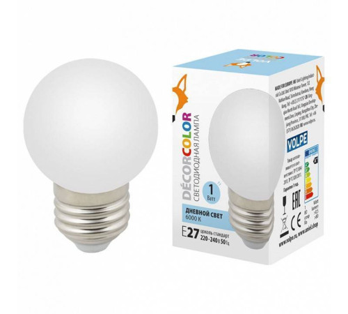 Лампа светодиодная Volpe Sky E27 1Вт 6000K UL-00005806