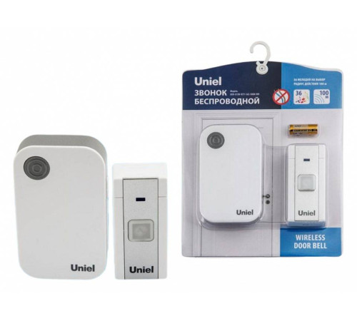 Звонок беспроводной Uniel UDB-017W черный UL-00006432