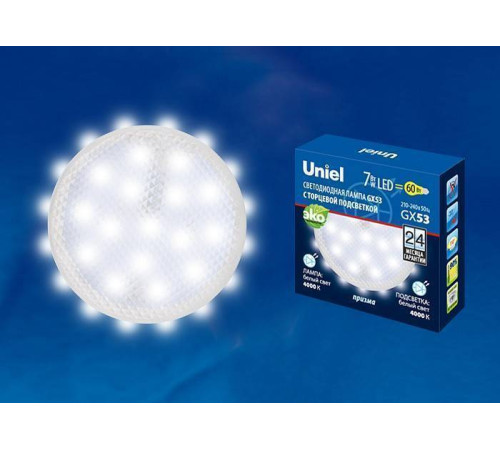 Лампа светодиодная Uniel GX53 7Вт 4000K UL-00006498