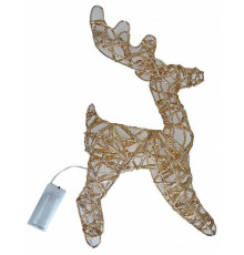 Фигура световая Uniel Золотой олень 35 см теплый белый IP20 UL-00012364