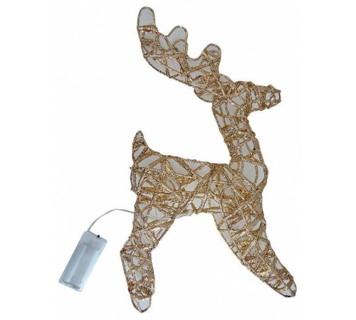 Фигура световая Uniel Золотой олень 35 см теплый белый IP20 UL-00012364