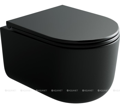 Унитаз подвесной Ceramica Nova Ulma Rimless Tornado черный матовый CN4006TMB