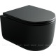 Унитаз подвесной Ceramica Nova Ulma Rimless Tornado черный матовый CN4006TMB