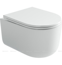 Унитаз подвесной Ceramica Nova Ulma Rimless Tornado с тонким сиденьем CN4006T