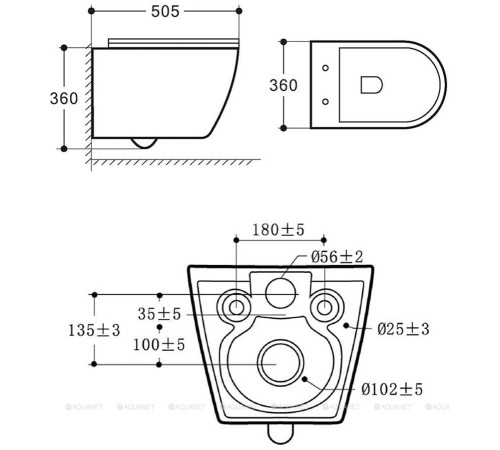Унитаз подвесной безободковый Vincea Esse белый с сиденьем soft-close VT1-211