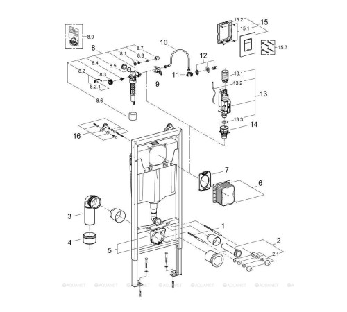 Комплект 5 в 1 Grohe Rapid SL унитаз подвесной с сиденьем и инсталляция с клавишей хром SET-Rapid-L6W