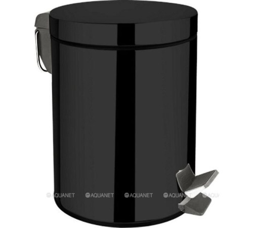 Ведро для мусора Aquanet 5 л черный матовый 8072MB