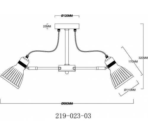Люстра на штанге Velante 219-023-03