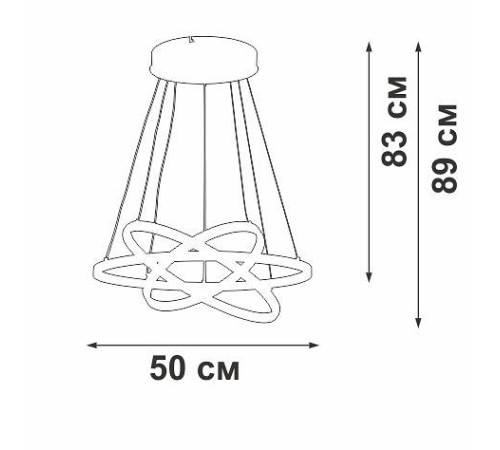Подвесной светильник Vitaluce V2515DT V2515DT-0/3S