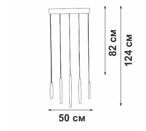 Подвесной светильник Vitaluce V2531 V2531-1/5S