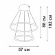 Подвесной светильник Vitaluce V2691DT V2691DT-0/2S