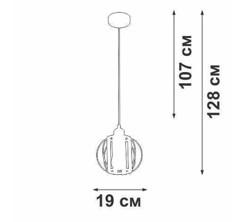 Подвесной светильник Vitaluce V2852 V2852-1/1S