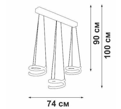 Подвесной светильник Vitaluce V3047 V3047-1/3S
