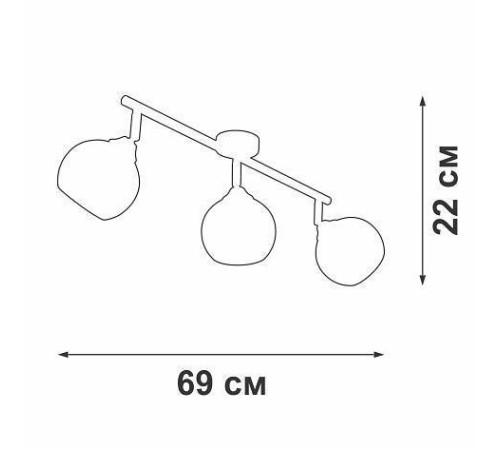 Спот Vitaluce V4313 V4313-0/3PL